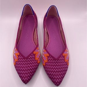 Rothy’s The Point Lotus Floral 7.5 New in Box